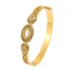 Pulsera Europea y Americana de Acero Inoxidable Transfronteriza, Forma de Herradura con Diamantes, Diseño Simple, Versátil para Viajes de Negocios, Pulsera de Acero Inoxidable