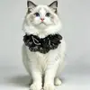 Toalla Saliva Mascota Transfronteriza, Babero Gato, Moño, Adorno de Encaje, Accesorios Perro, Bufanda, Venta al por Mayor Fabricante