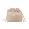 Bolsa Pequena Feminina 2026 Nova Tendência Verão Palha Versátil Estilo Ins Bolsa Transversal Estilo Floresta Bolsa de Palha Tecida Balde Mini