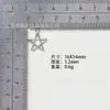 Pingente Estrela de Cinco Pontas Vazado Multicor Retrô 16x14mm Liga de Zinco Acessórios DIY Colar Brinco Acessórios para Joias Atacado