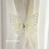 Clipes de Cortina de Laço Fofos para Sala de Estar Quarto Rosa Suporte de Cortina Sem Furos Ornamento Decorativo Francês