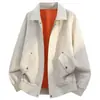 Chaqueta de Hombre Holgada Nueva de Primavera 26 con Cuello de Solapa, Estilo Ropa de Trabajo, Múltiples Bolsillos, Marca de Tendencia Americana, Alta Calidad, Transpirable, Abrigo Cómodo