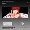 Mousepadchainsaw man maqima rgb anime super grande premium preto gaming escritório teclado mesa pad