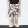 Pantalones cortos de verano para hombre, novedad de 2025, pantalones de playa de secado rápido, holgados, informales, de cinco puntos, para hombre.