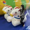 Accesorios Divertidos para Reuniones Deportivas, Carreras de Caballos Inflables, Caballo Mecedora de Poni de Pista Rápida, Equipo para Actividades de Team Building y Expansión