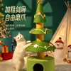 Estrutura de Escalada de Gato de Natal, Ninho de Gato, Árvore de Gato, Prateleira de Gato de Veludo de Inverno de Peça Única, Arranhador de Gato Resistente ao Desgaste de Sisal para Economia de Espaço Pequeno