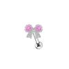 Gaibei Europeu e Americano Cross-border Pink Cherry Blossom Series Nariz Unha Orelha Unha Peito Anel Punção Jóias Anel Umbilical piercing
