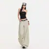 26Ss 2026 Retro Americano Holgado Pierna Recta Versátil Adelgazante Primavera-Verano Nuevo Estilo Cómodo Caída Estilo Perezoso