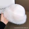 Sombrero de Pescador de Felpa Rosa Claro para Mujer, Sombrero de Cubo para Otoño e Invierno de Circunferencia de Cabeza Grande, Sombrero Mongol, Sombrero Lei Feng Cálido, Sombrero Peludo