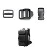 Accesorios Bolsa de Plástico Hebilla Ajustable Hebilla Doble de Cuatro Pasadores Hebilla de Correa Hebilla de Escalera Ajustable para Bolsa Hebilla de Plástico
