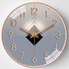 Reloj Moderno Sencillo Reloj de Pared Sala de Estar Arte Popular Reloj Silencioso Moda Luz y Sombra Decoración Personalizada Piedra Huang Shihua