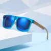 Gafas de Sol de Madera de Bambú Retro Anti-UV 2025 Gafas de Sol de Moda para Hombre Gafas de Sol Protectoras de Moda Venta al por Mayor
