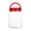 Frascos selladores de alimentos, botellas de plástico, botellas transparentes vacías, frascos grandes para pepinillos, cajas para almacenar granos y snacks, recipientes para salsa picante y pepinillos
