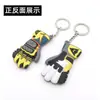 Cuerda de cuero de goma blanda de PVC en stock se puede imprimir logo llavero de cuerda de cuero de goma blanda colgante de llavero de silicona PVC de doble cara
