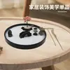 Fabricantes Personalizados Fornecem Ornamentos de Mesa de Areia de Paisagem Seca Estilo Japonês, Zen Doméstico Artificial, Processamento de Artesanato de Paisagem em Miniatura