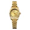Walishi Q345 reloj de mujer moderno impermeable reloj de pareja vintage reloj de cuarzo reloj de hombre reloj dorado para mujer