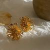 Q 2024 primavera y verano nuevos aretes irregulares tridimensionales de fuegos artificiales aretes simples aretes de pasador 92 moda para mujer F5-6
