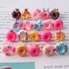 Lindo anillo infantil multicolor de resina de dibujos animados para bebé, dulce pulsera de flores, venta caliente en AliExpress, anillo mate