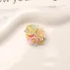 Estilo Bosque de Verano Colorido Dopamina Borla Tejida Flor Tejida Ovalada Flor Seca DIY Zapato de Madera de Verano Hebilla de Zapato Flor Accesorios