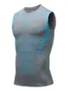 Transfronteiriço Secagem Rápida Fitness Elástico Respirável Treinamento Esportes Sem Mangas Ajustado Roupas Secagem Rápida Camada Base Regata Sem Mangas