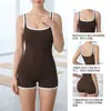 Conjunto de yoga de una pieza de alta gama para mujer, mono sin espalda para fitness, body ajustado para deportes de baile con almohadillas en el pecho, conjunto para yoga aéreo