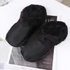 Cubrezapatos de invierno cálidos con forro de felpa, felpa suave engrosada, cubrezapatos con forro de felpa desmontable