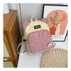 Bolso de alta gama para mujer, gran capacidad, nuevo de otoño e invierno 2024, bolso de hombro de terciopelo, mochila linda de moda, venta al por mayor