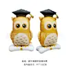 Nuevo birrete de graduación grande de pie oso de graduación niño de graduación búho de graduación decoración de graduación gas de película de aluminio