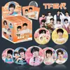 Merchandising Popular de Estrellas de Anime Insignias de Caja Sorpresa 75mm Hojalata Láser Doble Destello Artesanía Mixta Al por Mayor