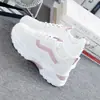 Zapatillas Deportivas Grulla Almohada Blanca para Mujer 2026 Primavera Verano Nuevo Estilo Zapatos de Mujer Estudiante Estilo Coreano Suela Gruesa Zapatos de Papá Casual Correr