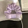 Goma para el pelo tipo lazo tridimensional de satén de doble capa estilo coreano para mujer, tacto de alta gama, suave y delicada con el cabello, cuerda elástica para coleta