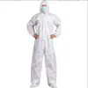 Ropa Protectora Desechable No Tejida A Prueba de Aceite Impermeable A Prueba de Polvo Adhesivo Membrana Transpirable Prevención de Epidemias de Cría Mono con Capucha en stock
