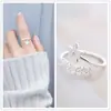 Anillo de Plata para Mujer Sentido del Diseño Nicho Simple ins Moderno 2022 Celebridad de Internet de Moda Personalizado Ajustable Anillo para Dedo Índice