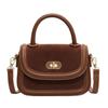 Bolsa Retrô Xiaozhong 2023 Nova Moda Estilo Coreano Pequena Bolsa Quadrada High-end Simples Versátil Bolsa de Ombro Transversal
