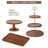 Soporte de Exhibición para Mesa de Postres Chino Adornos Bandeja para Pastel de Compromiso Soporte para Postres de Múltiples Capas Bandeja de Té Mesa para Hora del Té con Comida Fría