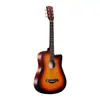 Guitarra folk Guitarra Fábricas atacado em estoque 38 polegadas de madeira Guitarra iniciante iniciante prática Guitarra Guitarra