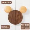 Manija de Cajón de Madera para Muebles de Habitación Infantil de Mickey Oso de Dibujos Animados Lindo Manija de Puerta de Armario de Madera Semicircular