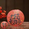 Lanternas de Estilo Chinês em Estoque com Palavras Felizes para Casamentos, Festival da Primavera, Festival do Meio Outono, Dia Nacional e Cenas de Vitrine, Decorações Festivas de Estilo Chinês
