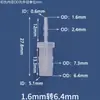 Conector de Plástico Reductor Grueso en T Recto a Través de Manguera Tubería de Agua Tubería de Aire Adaptador Conector Junta de Púa