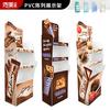 Estante de Exhibición de PVC Personalizado para Supermercados, Tiendas de Conveniencia, Snacks, Bebidas, Chocolate, Estante de Exhibición con Tablero Chevron, Estante de Exhibición de Nueces de Betel