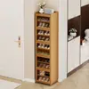 Sapateira simples de múltiplos níveis para uso doméstico, novo modelo para entrada interna, armário de sapatos atraente para apartamentos de aluguel, armário de sapatos à prova de poeira e que economiza espaço para corredor