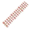 Grapefruit Blush Vermelho Arte de Unha Tira de Unha Pré-fabricada Armadura de Usar Curta Usinável Veludo Esfoliante/Selante Produto Acabado