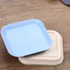 Plato para Escupir Huesos de Paja de Trigo Plato para Escupir Huesos Cuadrado para Escupir Huesos Plato para Snacks de Fruta Seca Plato para Condimentos Plato