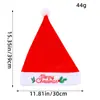 Navidad Transfronteriza Nuevo Gorro de Papá Noel Estampado Mini Gorro de Navidad Grueso para Niños Gorro para Mascotas Venta al por Mayor