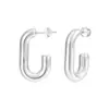 Amazon Cross-border Explosions Geometric High-end Sense Earrings French Light Luxury Copper Plated 18K Gold Hollow Earrings Ear Jewelry