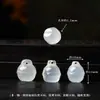 Accesorios de Ágata Blanca Natural, Ágata Fuente de Sal Congelada Lichi, Colgante de Joyería Hecho a Mano DIY Pixiu Vaina de Semilla de Loto Encanto Pequeño