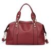 Bolsa Feminina de Comércio Exterior Transfronteiriço Bolsa Boston Cor Sólida Bolsa de Mão Simples Bolsa de Trabalho para Deslocamento Bolsa Tote Transversal de Ombro Único Macia