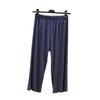 Pantalones Cortos de Modal para Dormir para Mujer, Pantalones Finos de Cintura Alta Rectos Sueltos, Tallas Grandes Versátiles Deportivos Casuales, Estilo Casual Japonés y Coreano