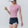Tops Esportivos Leves e Frescos de Verão para Mulheres, Camisetas Curtas de Gola Redonda, Roupas Sexy Slim Fitness, Roupas de Secagem Rápida de Celebridades da Internet