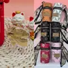 Colgante de Oso de Oro Puro 999 con Patrón "Te Amo por Diez Mil Años", Serie de Bolsos Cubo, Cordón, Artículo Popular en Transmisiones en Vivo de Tiktok
